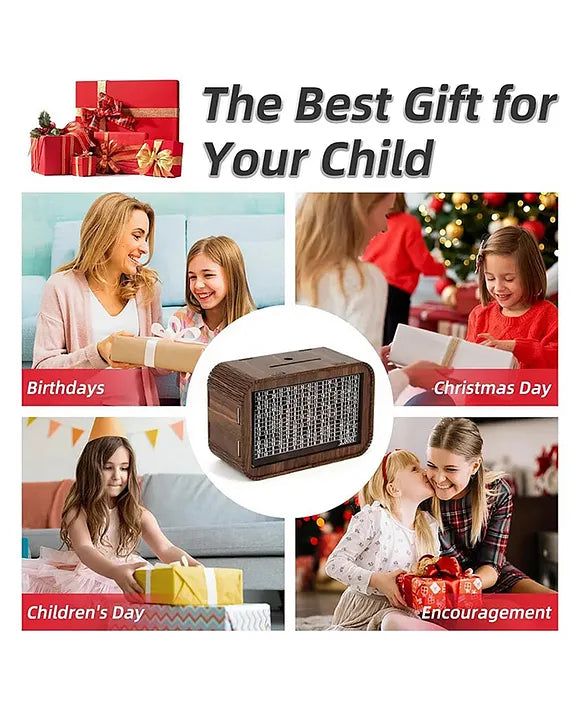 🐷✨ Wooden Piggy Bank – Save With Style, Treasure With Heart!